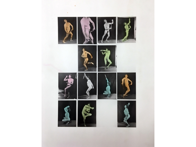 Boris Mikhaïlov, « I am not I », 1992 % Vintage, hand-colored black and white gelatine silver print<br/>30 x 21 cm, 55 x 43 cm (with white borders)<br/><br/>