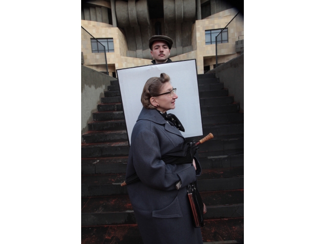 Untitled from the ‘Soviet Collective Portrait’ series, 2011 % C-print<br/>30 x 20 cm  <br/>(11 3/4 x 7 7/8 in.)<br/>Ed 1/3<br/></br>
