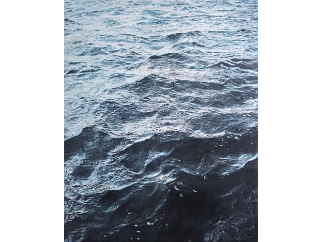 Sans titre (Mer), 2016 % Huile sur toile / Oil on canvas<br/>162 x 130 cm<br/><br/>