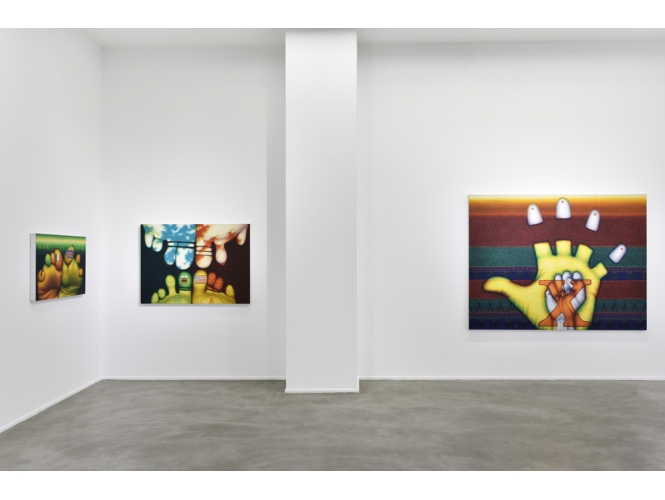 Vue de l’exposition / View of the exhibition, 2018 % "Chicago Underground",<br/>Galerie Suzanne Tarasieve, Paris<br/>Photo: Rebecca Fanuele<br/><br/>