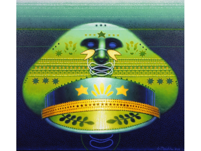 Hat Face, 2004 % Huile sur toile / Oil on canvas <br/>91,44 x 101,6 cm <br/>(36 x 40 in.)<br/><br/>
