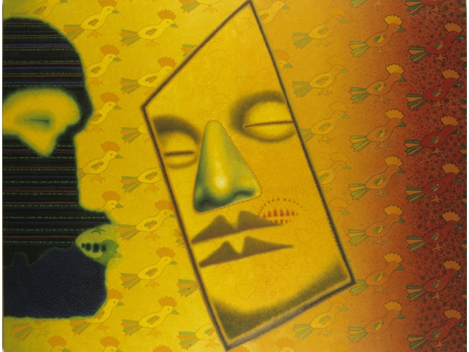 Matrix, 1995 % Huile sur toile / Oil on canvas <br/>152,4 x 198,12 cm <br/>(60 x 78 in.)<br/><br/>