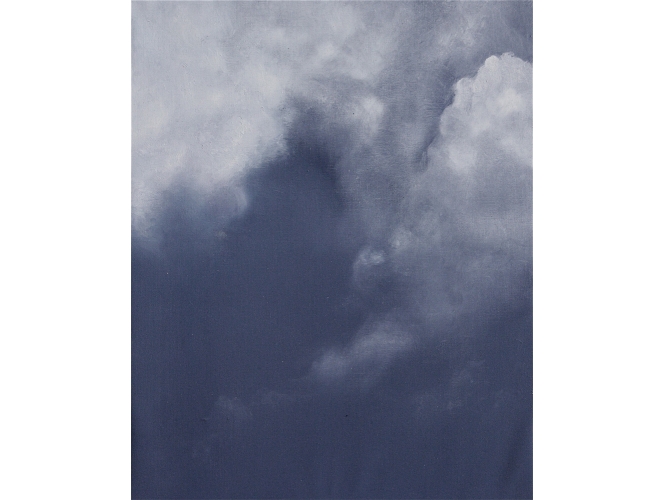 Nuages, 2018 % Huile sur toile / Oil on canvas<br/>41 x 33 cm	<br/>(16 1/8 x 13 in.)<br/>YK 14<br/></br>
