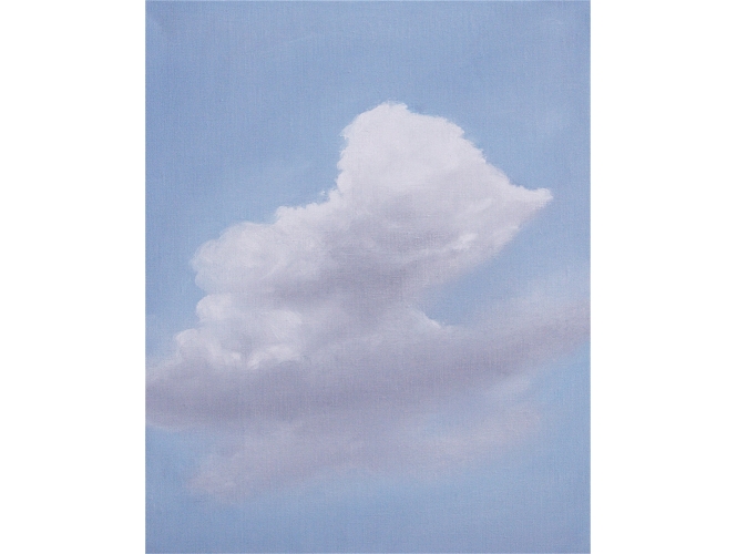 Nuages, 2018 % Huile sur toile / Oil on canvas<br/>41 x 33 cm	<br/>(16 1/8 x 13 in.)<br/>YK 20<br/></br>