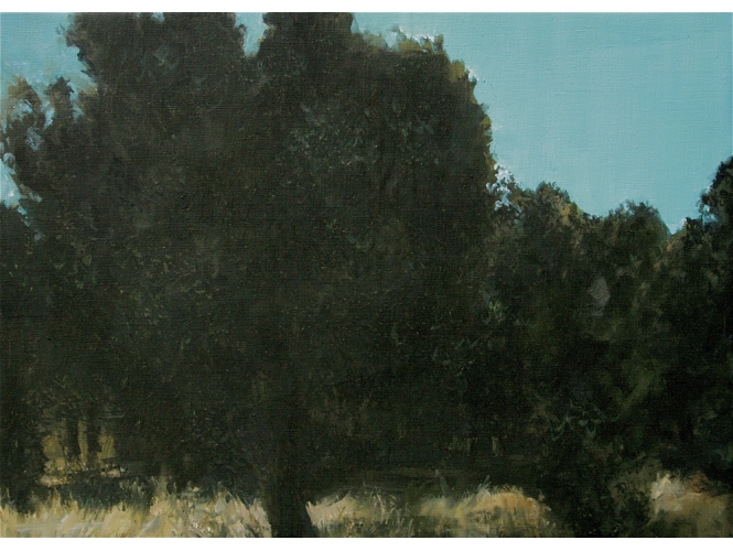 Paysage, 2018 % Huile sur toile / Oil on canvas<br/>33 x 46 cm	<br/>(13 x 18 1/8 in.)<br/>YK 26<br/></br>