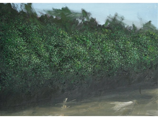 Paysage, 2018 % Huile sur toile / Oil on canvas<br/>33 x 46 cm	<br/>(13 x 18 1/8 in.)<br/>YK 27<br/></br>