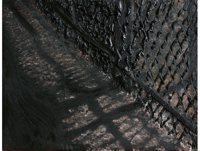 Déclinaison (numérotée), 2018 % Huile sur toile / Oil on canvas<br/>50 x 65 cm <br/>(19 5/8 x 25 5/8 in.) <br/>YK 08<br/></br>