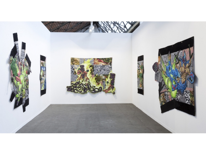 Lucien  Murat % Vue du stand / View of the booth, Art Brussels, 2019<br/></br>