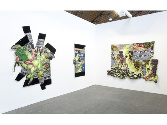 Lucien  Murat % Vue du stand / View of the booth, Art Brussels, 2019<br/></br>
