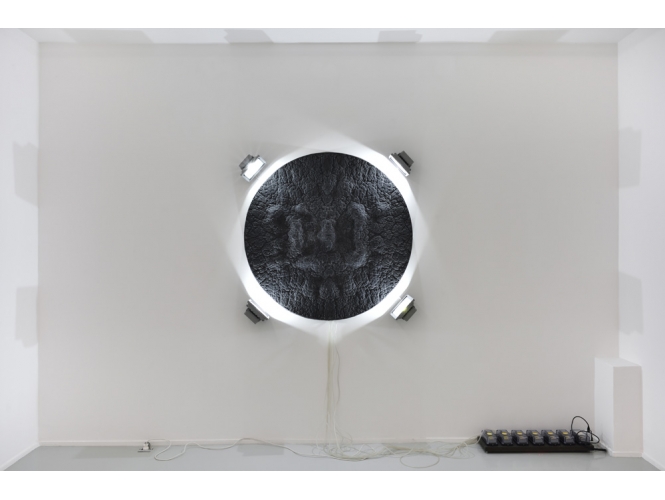 Neuronet, 2019 % Silicone, pompes à eaux / Silicon, water pumps<br/>113 x 113 cm  <br/>(44 1/2 x 44 1/2 in.)<br/></br>