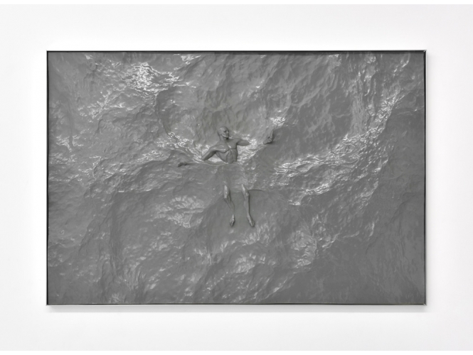 Satellite Screenshot 3, 2019 % Pierre acrylique / Acrylic stone<br/>59,5 x 88,5 x 3 cm <br/>(23 3/8 x 34 7/8 x 1 1/8 in.)<br/></br>
