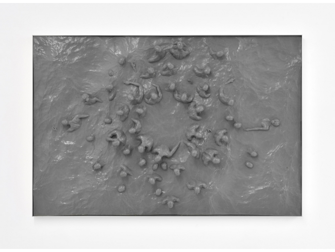 Satellite Screenshot 1, 2019 % Pierre acrylique / Acrylic stone<br/>59,5 x 88,5 x 3 cm <br/>(23 3/8 x 34 7/8 x 1 1/8 in.)<br/></br>