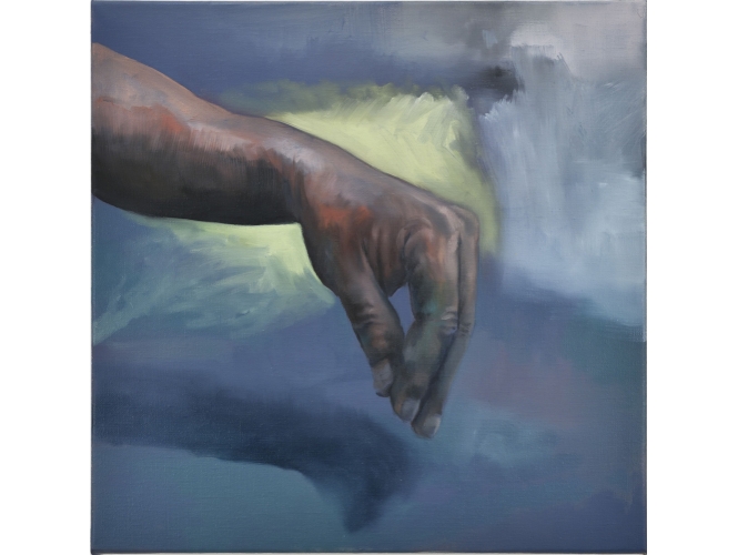 Pangolin, 2019 % Huile sur toile / Oil on canvas<br/>40 x 40 cm	<br/>(15 3/4 x 15 3/4 in.)<br/><br/>