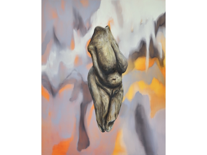 Honey, I Sure Miss You, 2019 % Huile sur toile / Oil on canvas<br/>200 x 160 cm	<br/>(78 3/4 x 63 in.)<br/><br/>