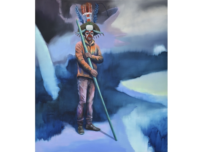 Sweet Exorcist, 2019 % Huile sur toile / Oil on canvas<br/>230 x 200 cm	<br/>(90 1/2 x 78 3/4 in.)<br/><br/>