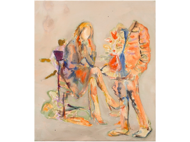 Ecce Homo, 2019 % Acrylique et huile sur toile / Acrylic and oil on canvas<br/>50 cm × 43 cm<br/>(19 5/8 x 16 7/8 in.)<br/><br/>