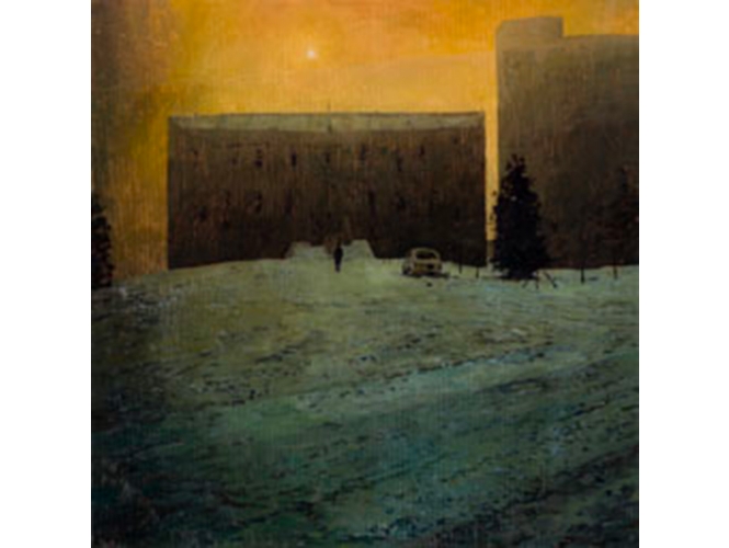 Terminus, 2018 % Huile sur plexiglas / Oil on plexiglas<br/>60 x 60 cm <br/>(23 5/8 x 23 5/8 in.)<br/><br/>