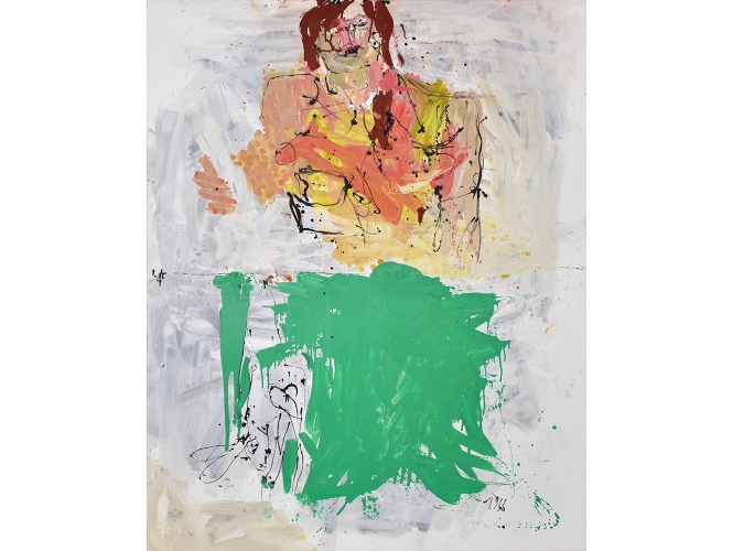 Jäger (Remix), 2008 % Huile sur toile / Oil on canvas<br/>250 x 200 cm <br/>(98 3/8 x 78 3/4in.)<br/><br/>