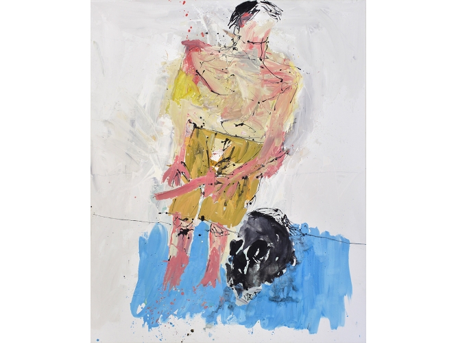 Big Night III (Remix), 2008 % Huile sur toile / Oil on canvas<br/>250 x 200 cm <br/>(98 3/8 x 78 3/4in.)<br/><br/>