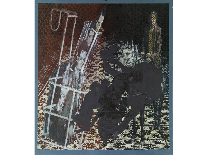 Jörg Immendorff, ‘Ohne Titel’, 2006 % Huile sur toile/ Oil on canvas<br/>140 x 125 cm <br/>(55 1/8 x 49 1/4 in.)<br/>JI 1364/00<br/><br/><br/>