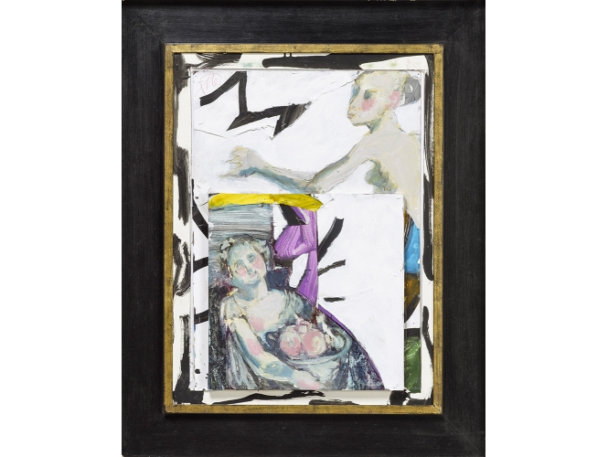 Markus Lüpertz, ‘Ohne Titel’, 2016 % Technique mixte, collage sur bois et sur carton / Mixed media, collage on wood and cardboard<br/>77,5 x 57 cm <br/>(30 1/2 x 22 1/2 in.)<br/>ML 2235/00<br/><br/>