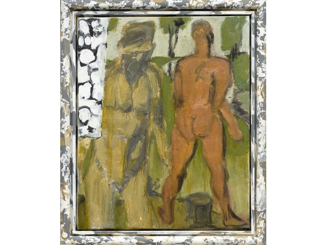 Markus Lüpertz, ‘Verachtung’, 2016 % Technique mixte sur toile / Mixed media on canvas<br/>100 x 81 cm <br/>(39 3/8 x 31 7/8 in.)<br/>116 x 97 cm (45 5/8 x 38 1/4 in.) encadré<br/>ML 2249/00<br/><br/>