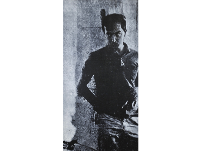 Jasper Johns #1, 2020 % Huile sur toile / Oil on canvas<br/>195 x 97 cm<br/>(76 3/4 x 38 1/4 in.)<br/></br>