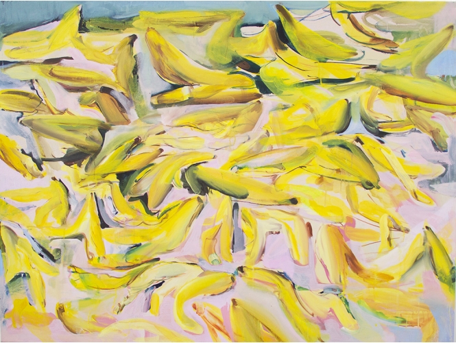ÉTIENNE FRANÇOIS % 'Banarama 3', 2022<br/>Huile sur toile / Oil on canvas<br/>97 x 130 cm <br/>(38 1/4 x 51 1/8 in.)