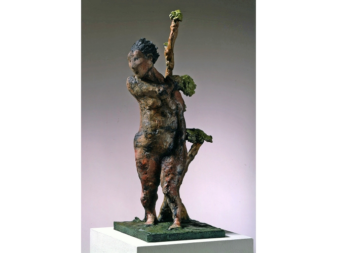 MARKUS LÜPERTZ % 'Daphne 2', 2002<br/>Bronze peint / Painted bronze<br/>75 x 33 x 29 cm (29 1/2 x 13 x 11 3/8 in.) <br/>Ed 5/6 + 1 AP