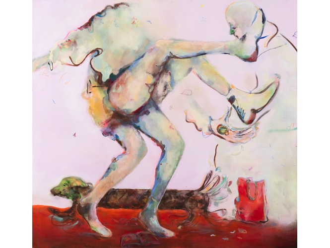 ANNA TUORI % 'It Will Pass Away', 2021<br/>Acrylique et huile sur toile  / Acrylic and oil on canvas<br/>150 x 160 cm <br/>(59 x 63 in.)<br/>