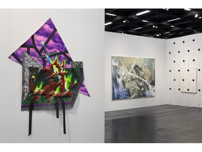 Vue du stand / View of the exhibition % Photo : Rebecca Fanuele<br/></br>