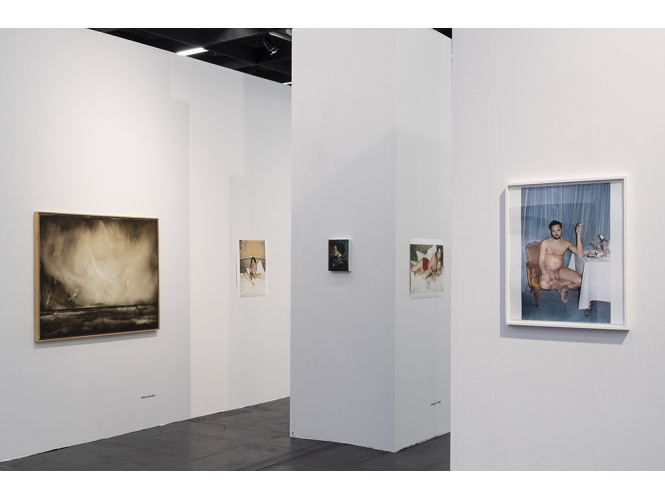 Vue du stand / View of the exhibition % Photo : Rebecca Fanuele<br/></br>