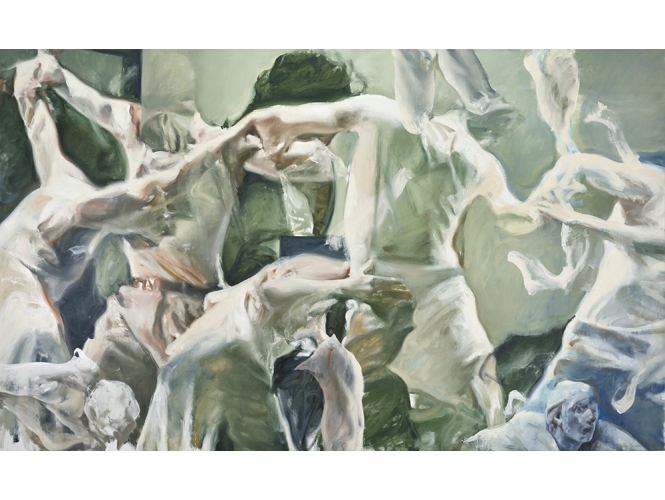 Dance of Gnostics, 2020 % Huile sur toile / Oil on canvas<br/>196 x 324 cm <br/>(77 1/8 x 127 1/2 in.)