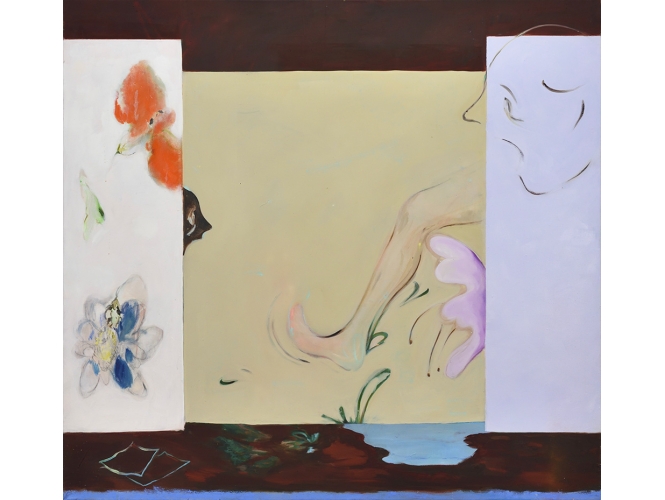 Lucas et Klaus, 2023 % Huile sur toile / Oil on canvas<br/>150 x 160 cm <br/>(59 x 63 in.)<br/>Photo : Rebecca Fanuele<br/></br>