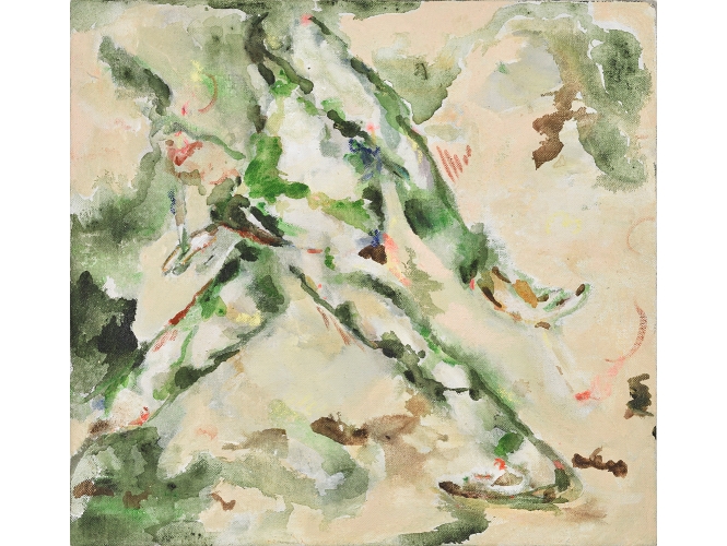 Seulement somnambule I, 2023 % Huile sur toile / Oil on canvas<br/>43 x 46 cm <br/>(16 7/8 x 18 1/8 in.)<br/>Photo : Rebecca Fanuele<br/></br>
