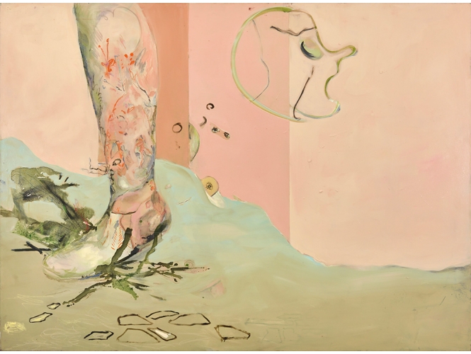 Ce qui se voit ne s’entend pas, 2016-2022 % Huile sur toile / Oil on canvas<br/>155 x 210 cm <br/>(61 x 82 5/8 in.)<br/>Photo : Rebecca Fanuele<br/></br><br/>