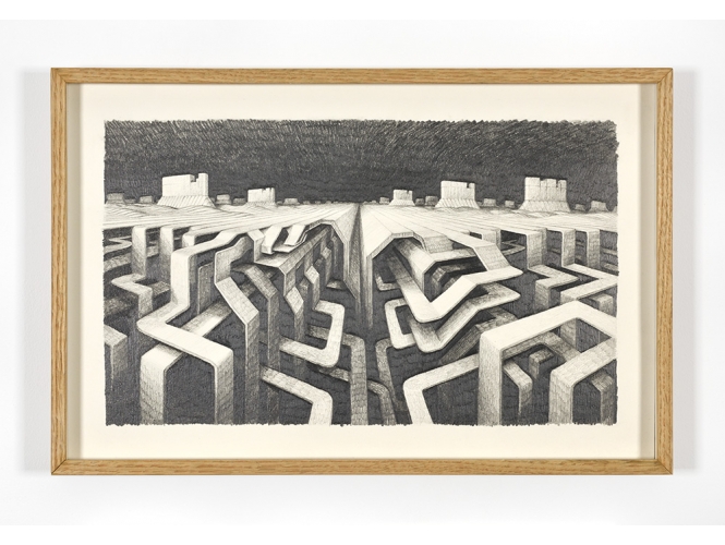 Sans titre, 2021 % Graphite sur papier / Graphite on paper<br/>49 x 57 cm<br/>Photo : Rebecca Fanuele<br/></br>