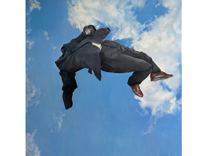 Pantin 1, 2022 % Huile sur toile / Oil on canvas<br/>200 x 200 cm <br/>(78 3/4 x 78 3/4 in.)