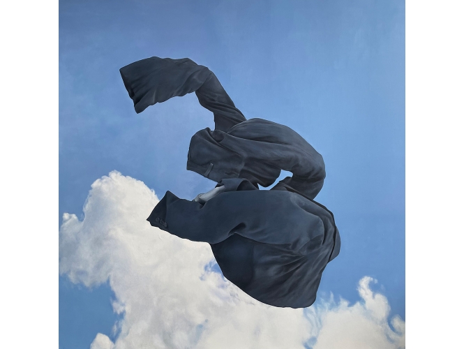 Pantin 5, 2023 % Huile sur toile / Oil on canvas<br/>200 x 200 cm <br/>(78 3/4 x 78 3/4 in.)