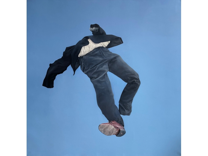 Pantin 3, 2023 % Huile sur toile / Oil on canvas<br/>200 x 200 cm <br/>(78 3/4 x 78 3/4 in.)