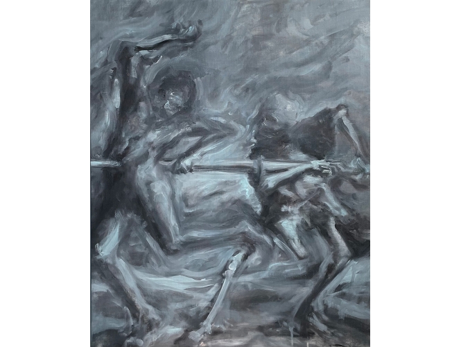 Holbein 1, 2023 % Huile sur toile / Oil on canvas<br/>81 x 65 cm <br/>(31 7/8 x 25 5/8 in.)