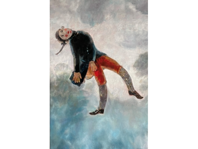 Goya 2 (El Pelele), 2024 % Huile sur toile / Oil on canvas<br/>195 x 130 cm <br/>(76 3/4 x 51 1/8 in.)